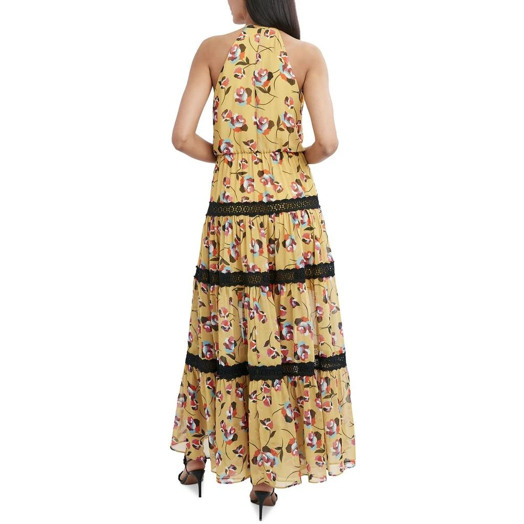 BCBG Womens Maxi Lace Trim Halter Dress 2