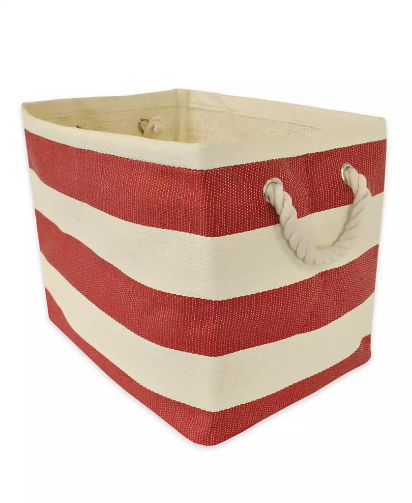 Design Imports Striped Rectangle Storage Bin