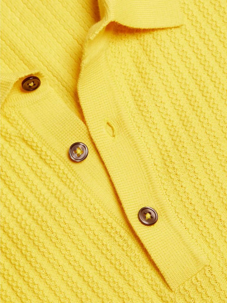 Saks Fifth Avenue Slim-Fit Textured Cotton Polo Shirt 7