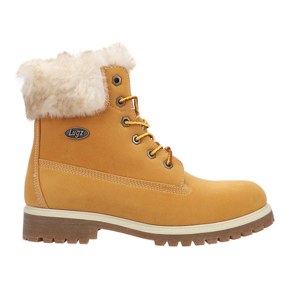 Lugz Convoy Faux Fur Round Toe Lace Up Boots