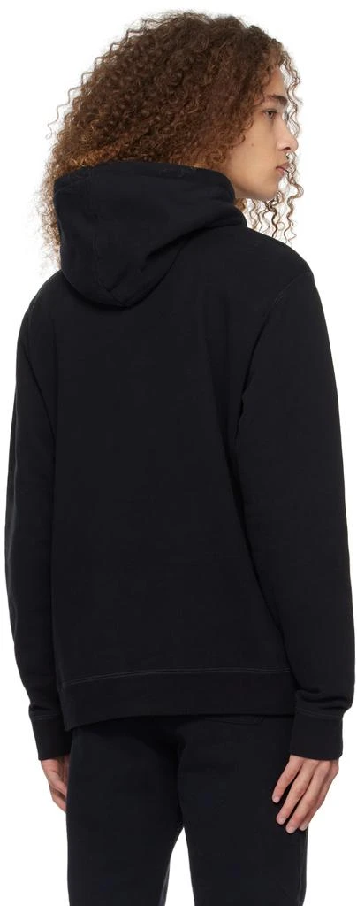 Sunspel Black Drawstring Hoodie 3