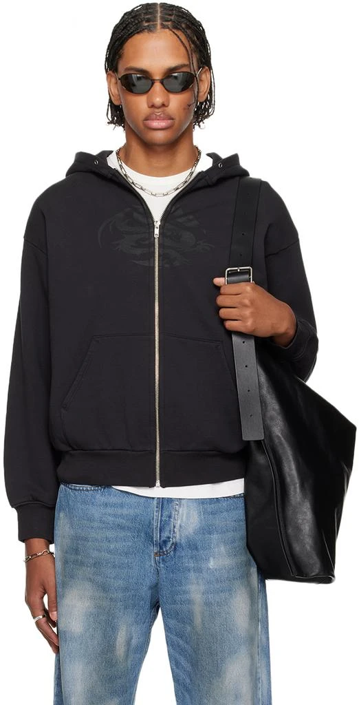 Still Kelly Black Printed-Graphic Hoodie 1