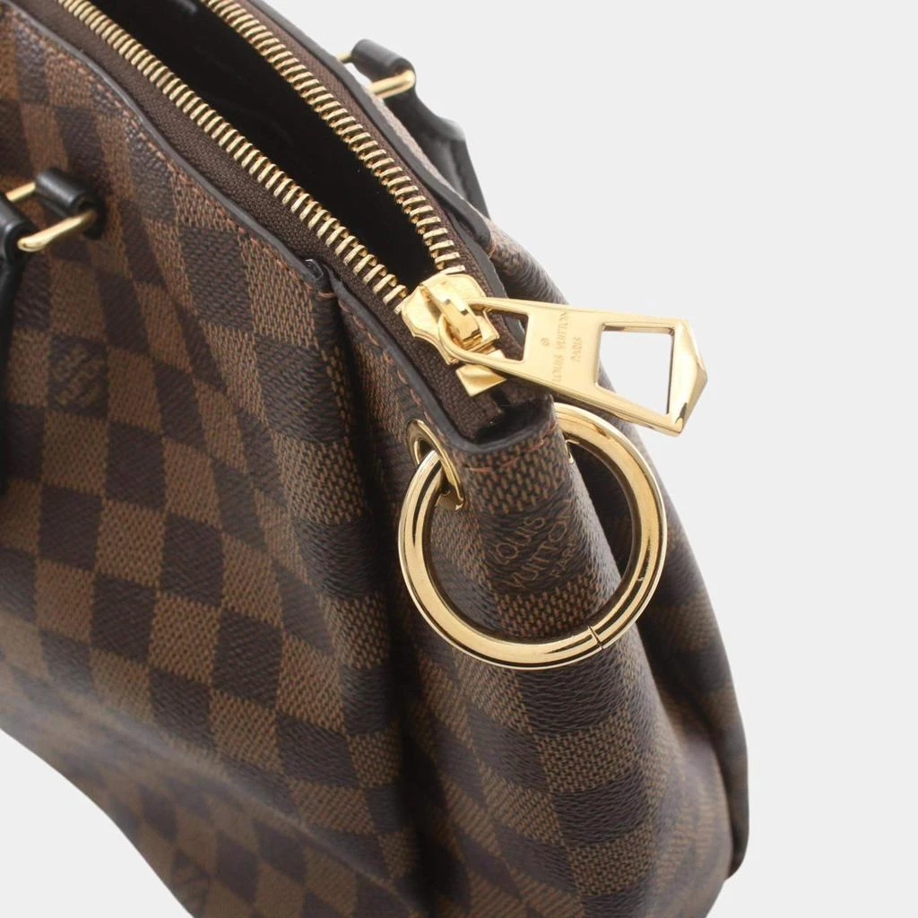 Louis Vuitton Louis Vuitton Brown Coated Canvas Leather Damier Odeon Tote MM Bag 4