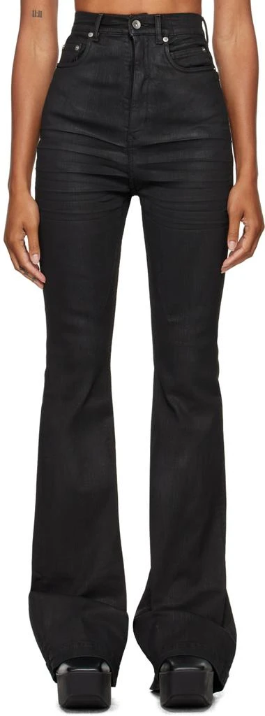 Rick Owens Black Porterville Bolan Bootcut Jeans WAIST-US-25 