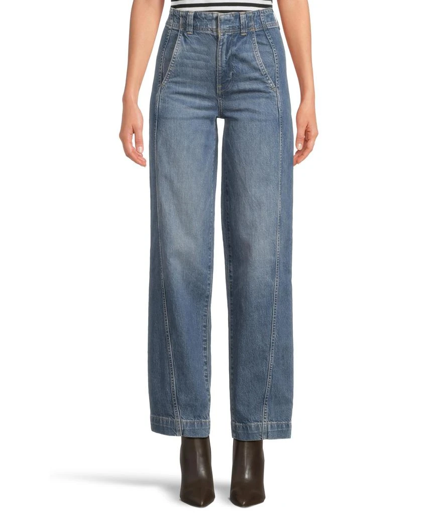 Madewell Tapered Trouser In Rinse In Concho Wash 1