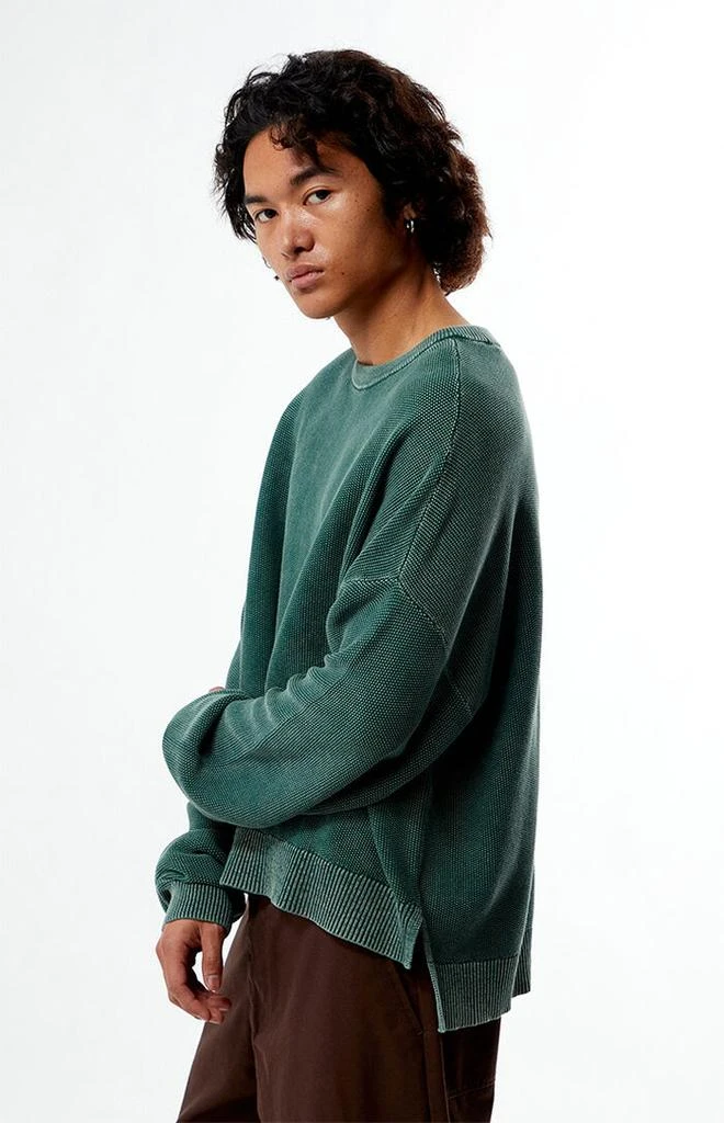 PacSun Green Textured Crew Neck Sweater 3