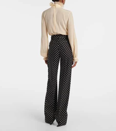 Valentino Polka-dot straight pants 3