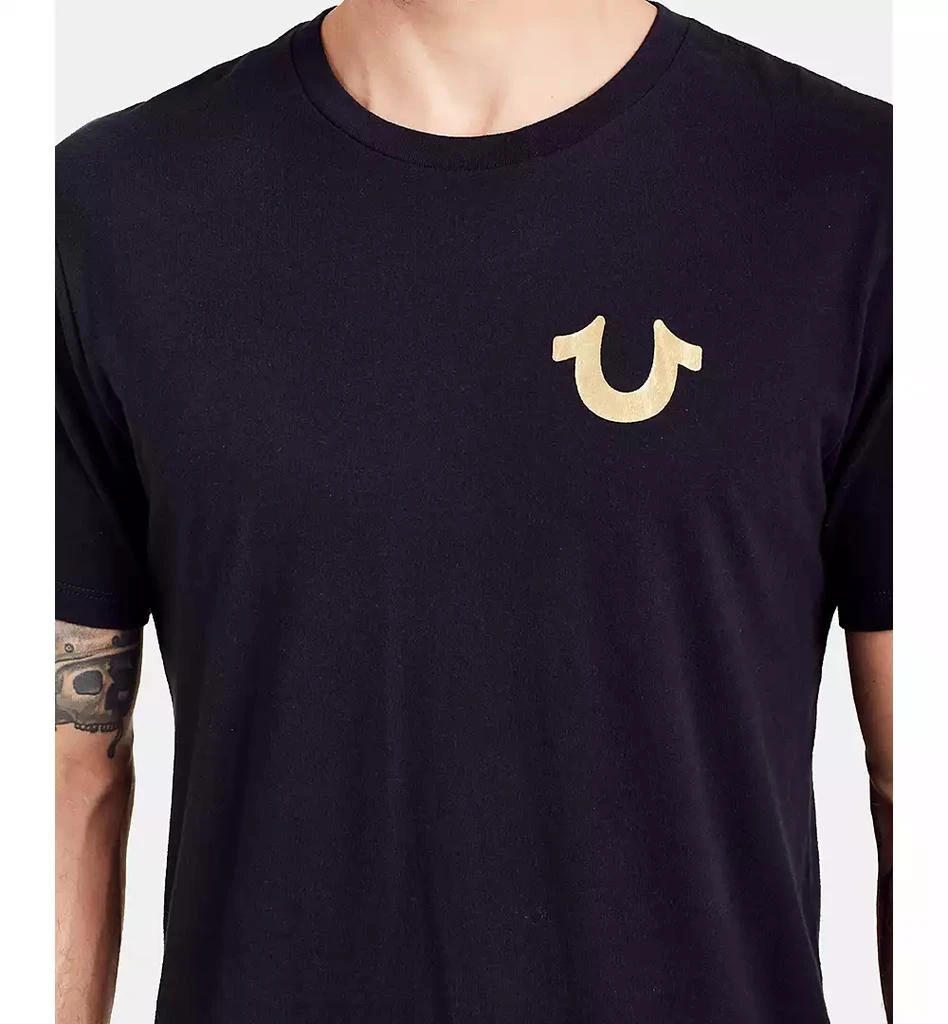 True Religion Men's Gold Buddha Graphic T-Shirt 3