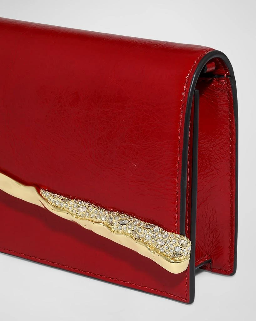 Alexis Bittar Golden Angular Convertible Leather Crossbody Bag 6