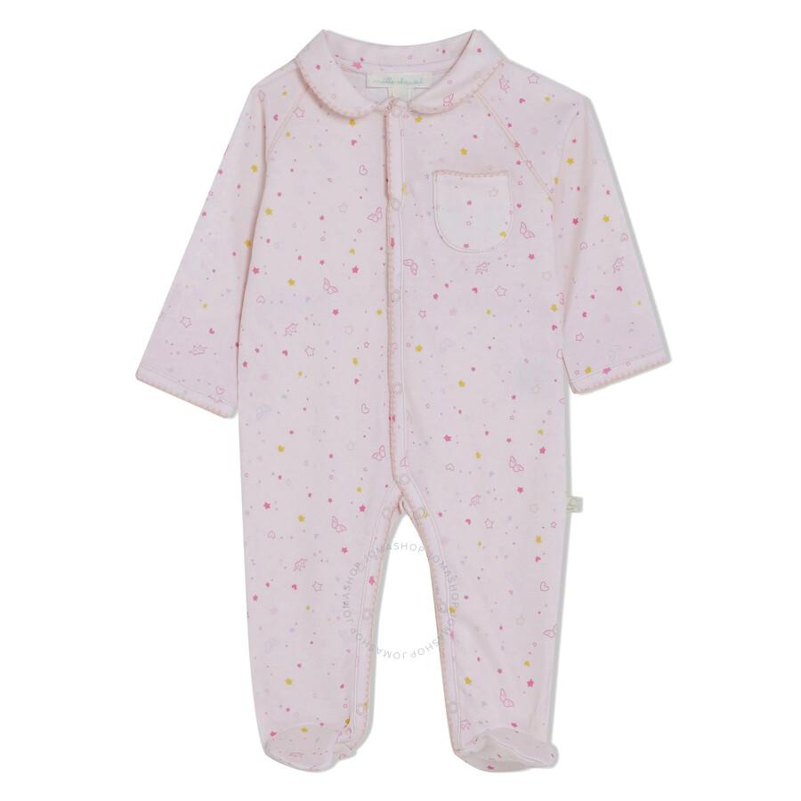 Marie Chantal Girls Angel Wing Organic Cotton Romper