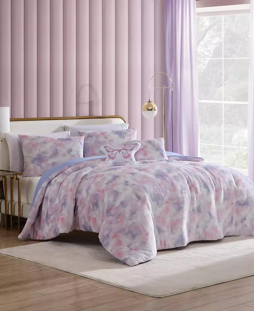 Betsey Johnson Sunset Tie Dye Plush 4-Pc. Comforter Set