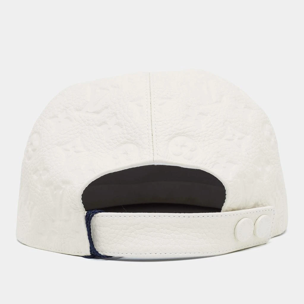 Louis Vuitton Louis Vuitton X Virgil Abloh Limited Edition White Casquette Monogram Quill Baseball Cap One Size 5