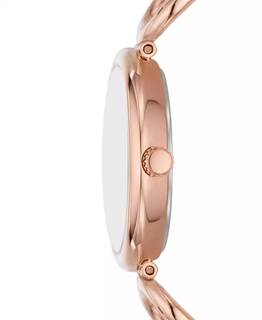 Fossil Women's Carlie Three-Hand Rose Gold-Tone Stainless Steel Watch, 30mm 2