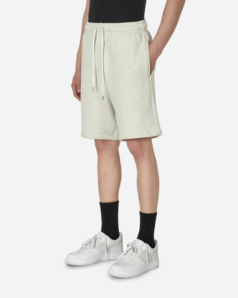 Jordan Wordmark Fleece Shorts Oatmeal Heather 2