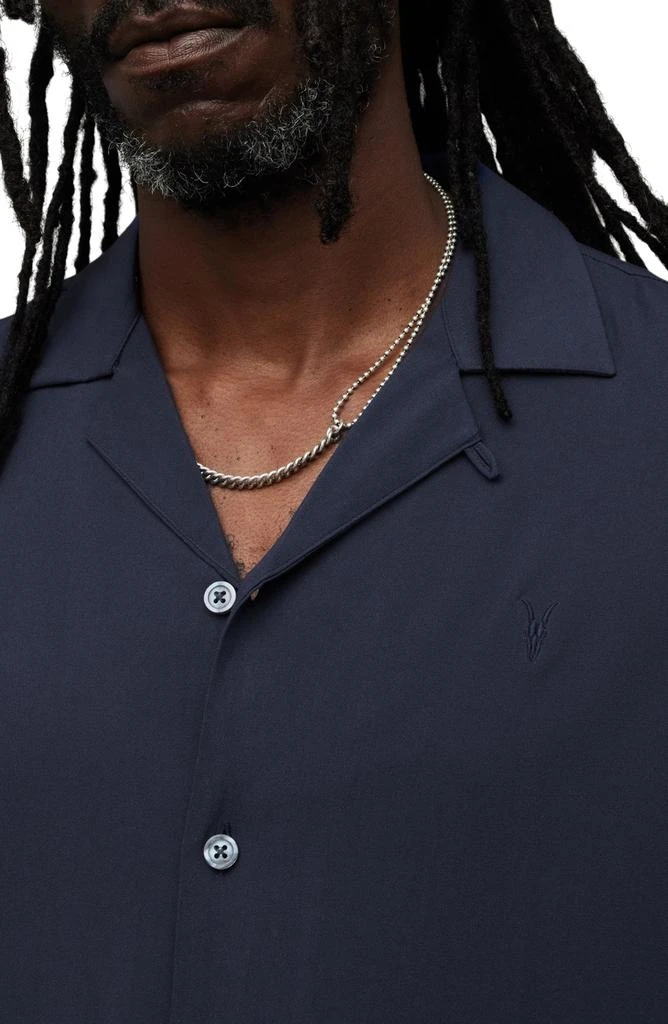 ALL SAINTS Venice Relaxed Fit Short Sleeve Button-Up Camp Shirt 2