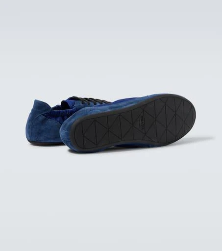 Prada Collapse Re-Nylon and suede sneakers 7