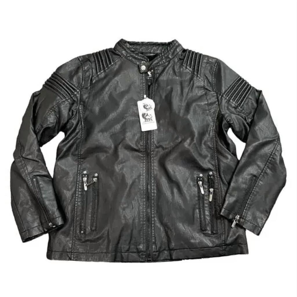 Shop adidas Originals faux leather track jacket in black on Sale