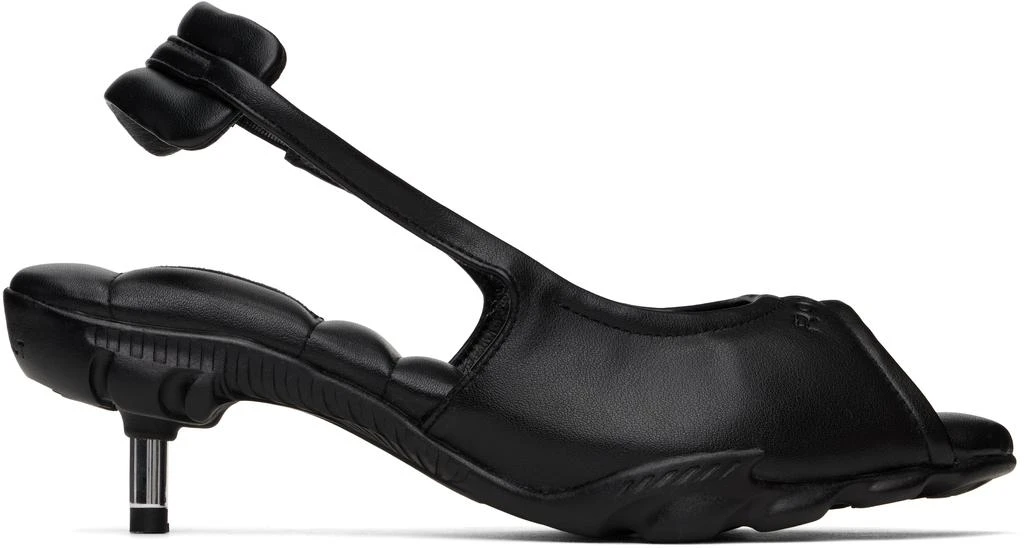 Rombaut Black Sling Heeled Sandals 1