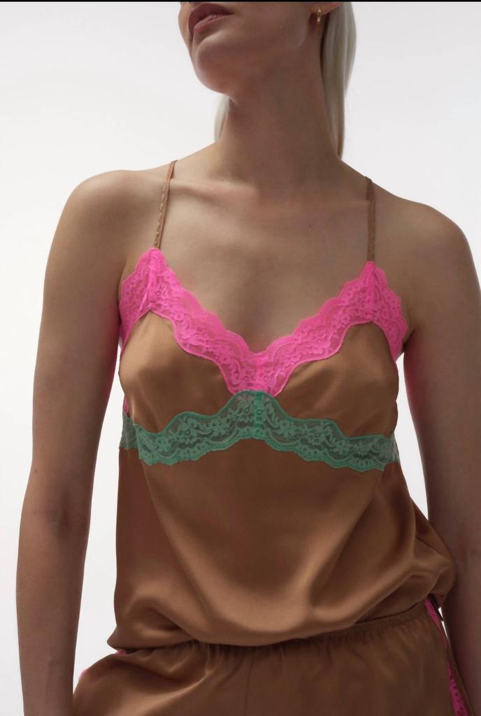 LOVE STORIES Love Stories - Pandora Camisole With Colorful Lace