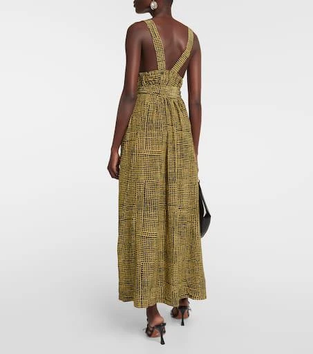 Proenza Schouler White Label checked wrap maxi dress 3