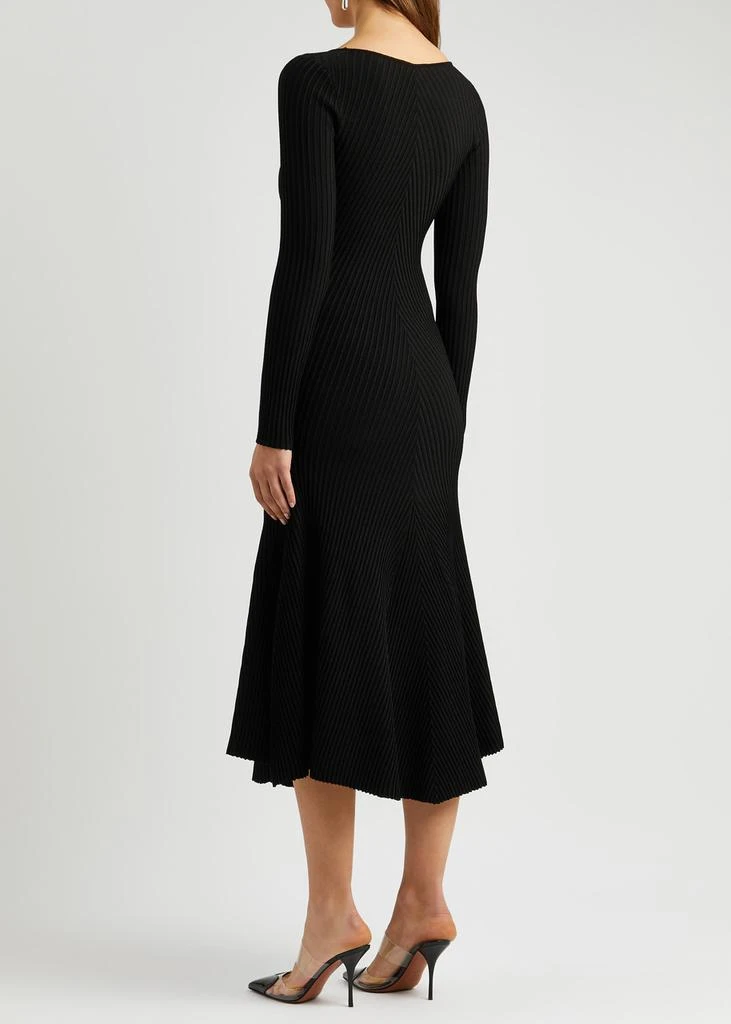 Alaïa Ribbed stretch-knit midi dress 3