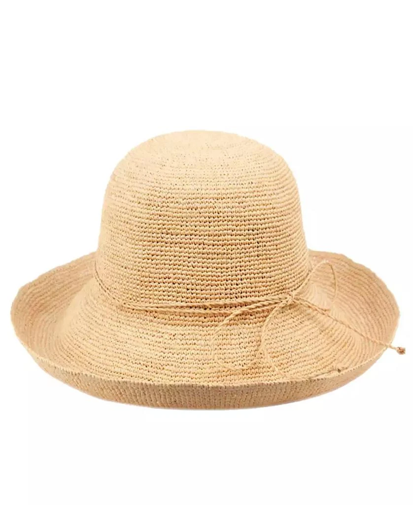 Epoch Hats Company Angela & William Raffia Roll Up Brim Sun Cloche Hat 1