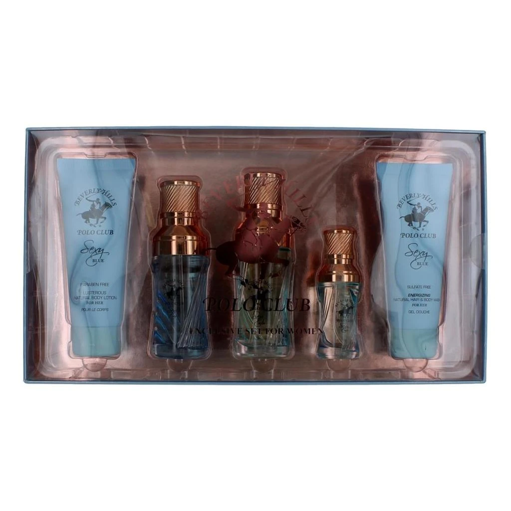Beverly Hills Polo Club Sexy Blue Gift Set for Women - 5 Piece 1