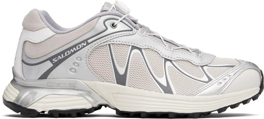 Salomon Silver & Beige XT-Whisper Sneakers 1