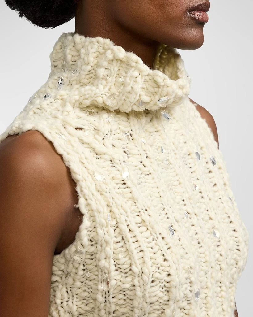Ralph Lauren Embellished Sleeveless Turtleneck 5
