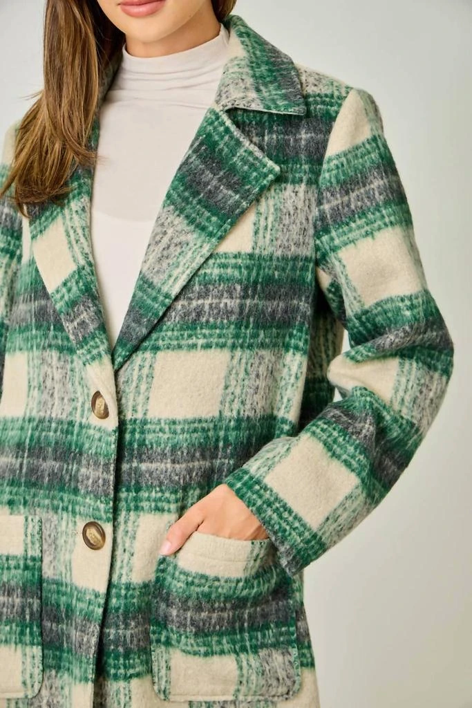 mystree Mystree - Plaid Long Coat 5