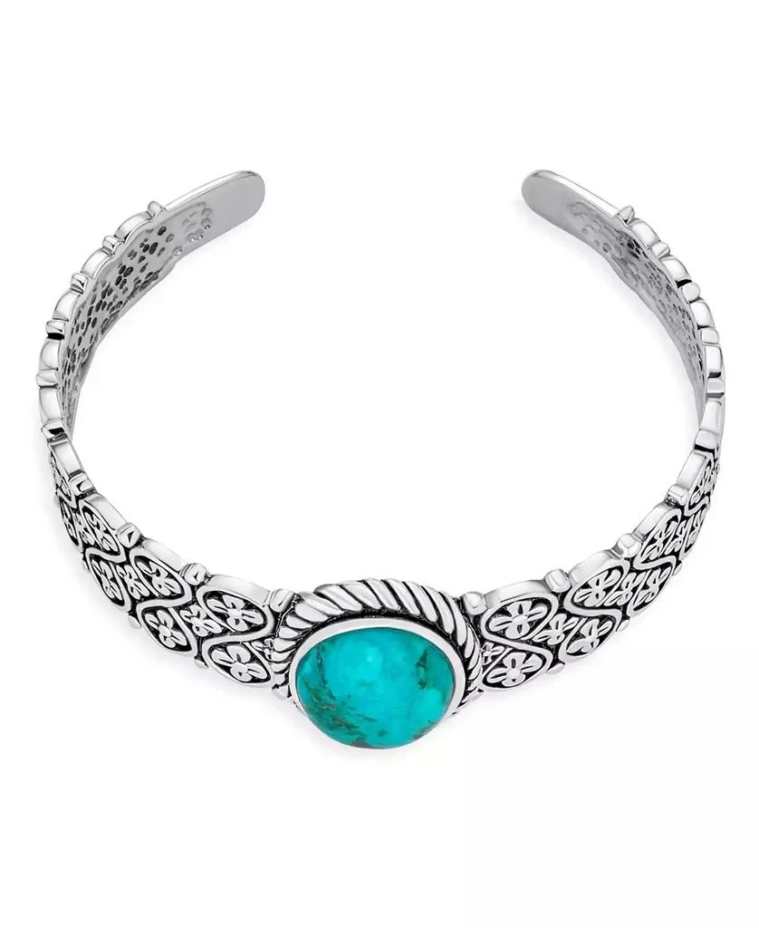 Bling Jewelry Stabilized Turquoise Floral Cross Infinity Wide Cuff Bracelet
Dangle Earrings Jewelry Set Sterling Silver 5