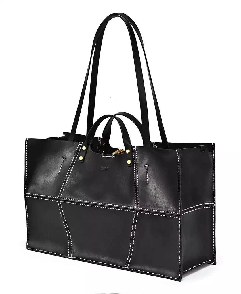 OLD TREND Women's Genuine Leather Rose All-day Tote Bag 11