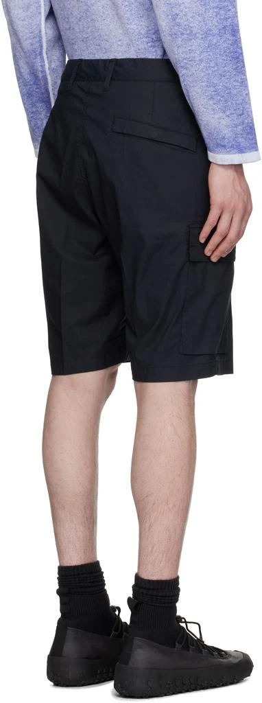 Stone Island Navy Stretch Cotton Tela Paracadute Shorts 3