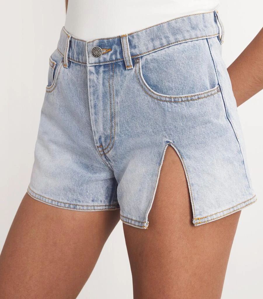 AREA Flower Corsage Denim Shorts 6