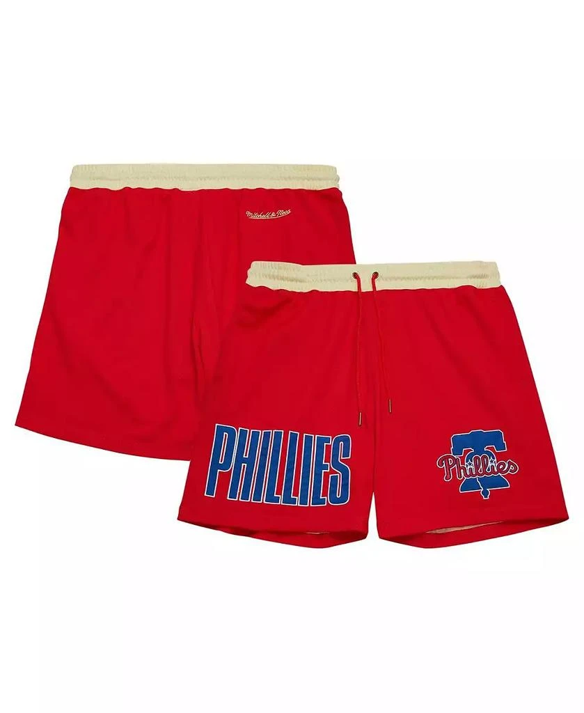 Mitchell & Ness Men's Red Philadelphia Phillies OG 2.0 Fashion Shorts 1