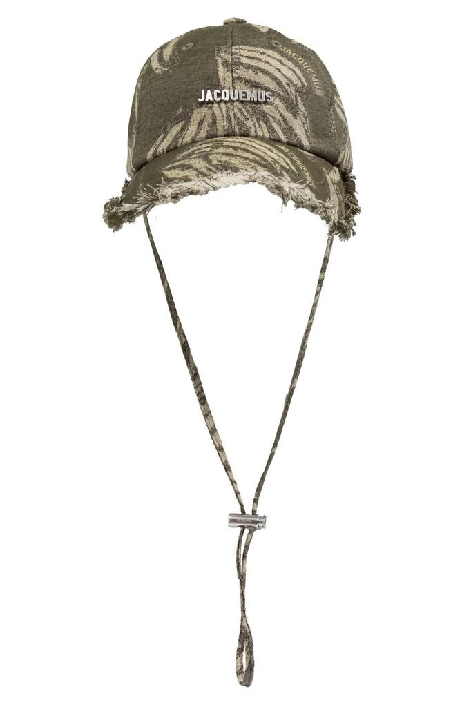 Shop Jacquemus La Casquette Artichaut Distressed Cap on Sale  display picture 1