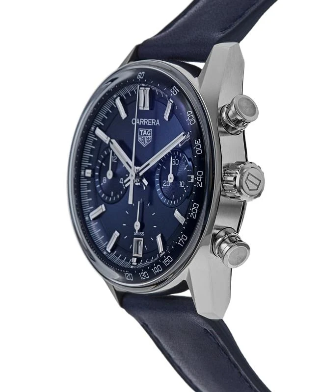 TAG Heuer Tag Heuer Carrera Chronograph 39mm Automatic Blue Dial Leather Strap Men's Watch CBS2212.FC6535 3