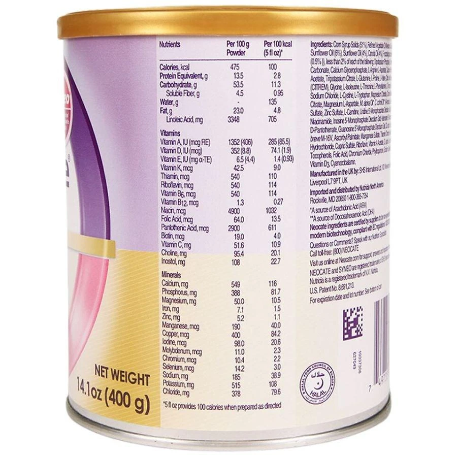 Neocate Syneo Hypoallergenic, Amino Acid-Based Baby Formula with Prebiotics + Probiotics 3