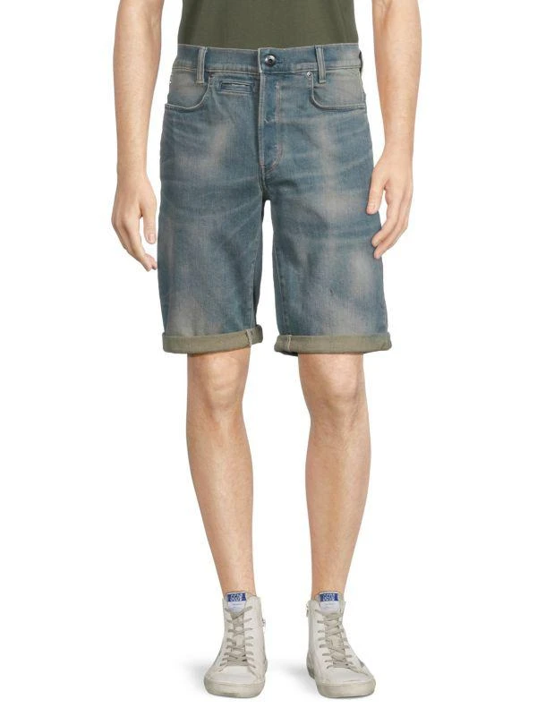 G-Star D-Staq 3D Faded Denim Shorts 1