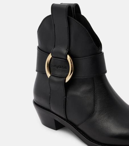 【 See by Chloe 】Brown New Ring Line ブーツ Brown New Ring Line Boots by See by Chloé on Sale