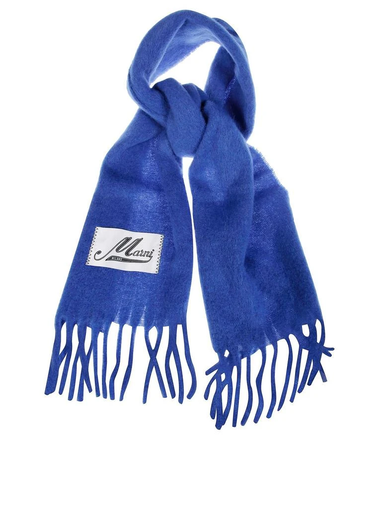 Marni Marni Logo Patch Fringed Scarf 2