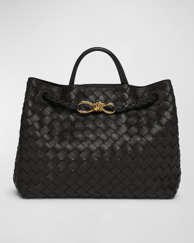 BOTTEGA VENETA正規品/送料関税込み Medium ANDIAMO Tote Bag Andiamo Medium leather tote bag in black - Bottega Veneta