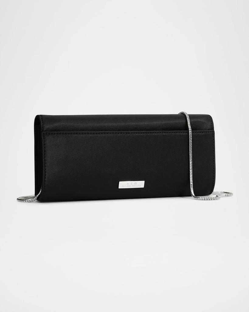 Alexis Bittar Crystal Curve Recycled Satin Clutch Bag 3