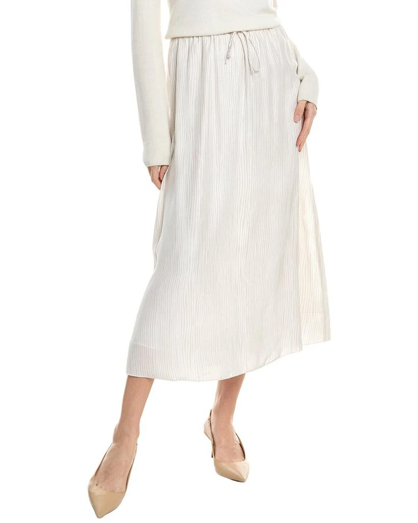 ATM Anthony Thomas Melillo Drawstring Silk Maxi Skirt 1
