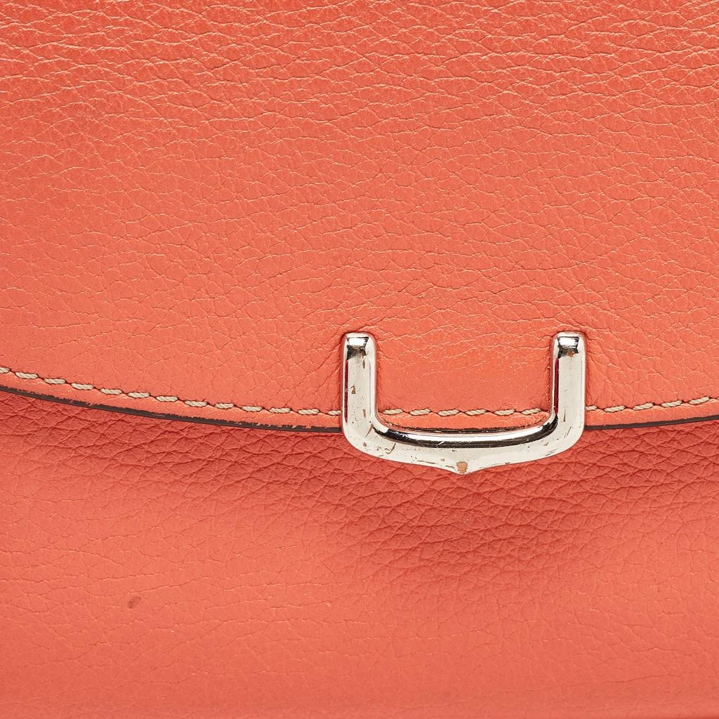Cartier Cartier Coral Orange Leather C De Cartier Wallet 6