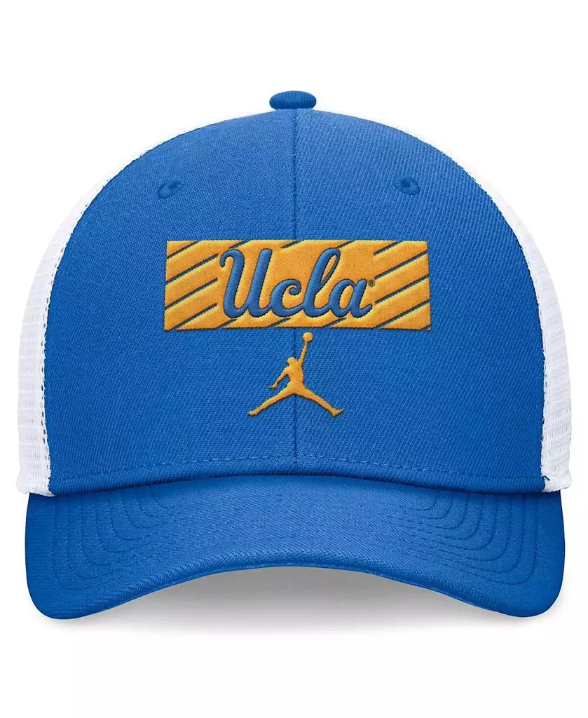 Jordan Men's Blue/White UCLA Bruins 2024 Sideline Trucker Adjustable Hat 2