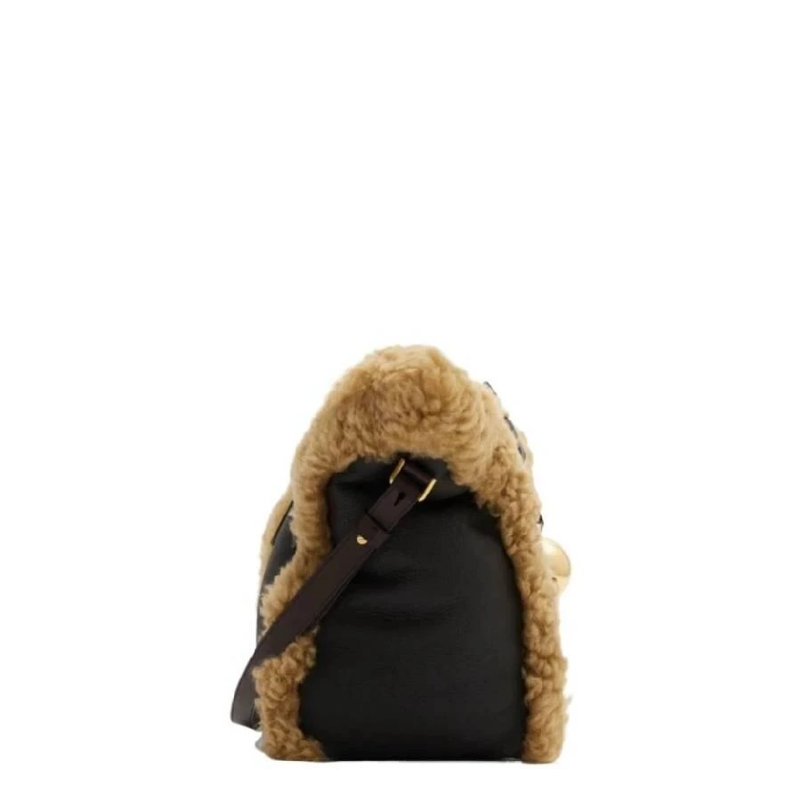 Burberry Small Shield Shearling Tote Bag 3