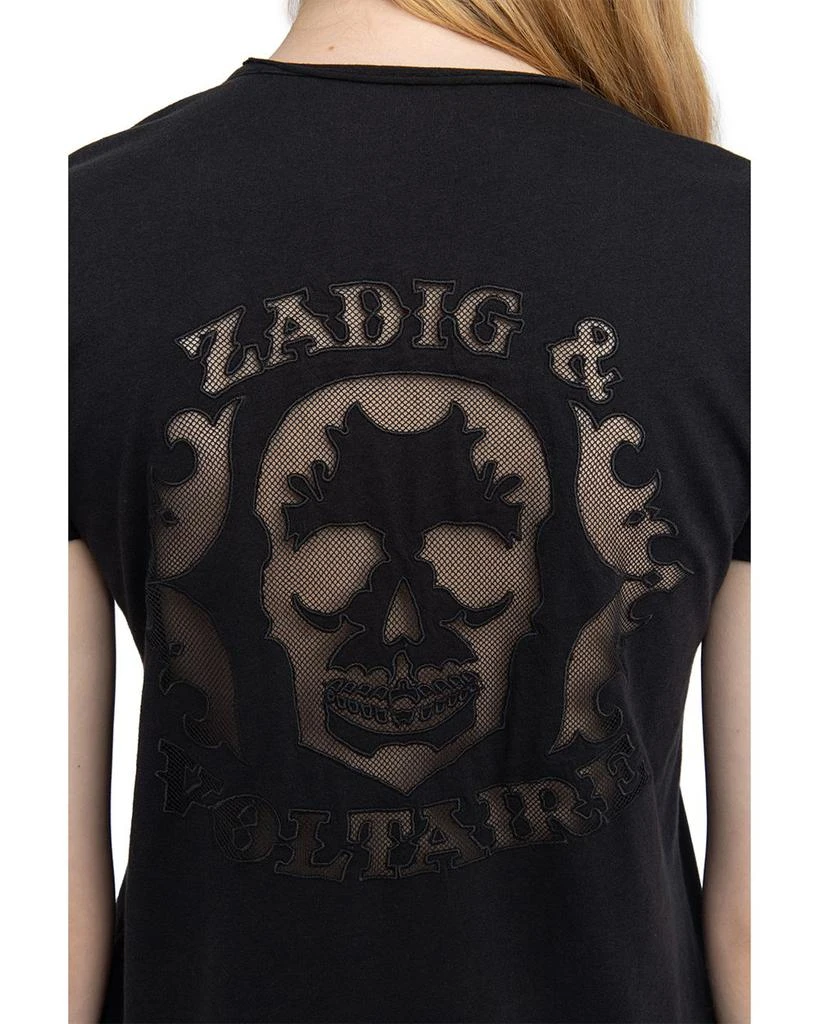 ZADIG & VOLTAIRE Story Fishnet Skull Tee 4