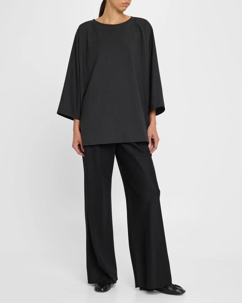 Eskandar Boat Neck Top (Long Length) 2