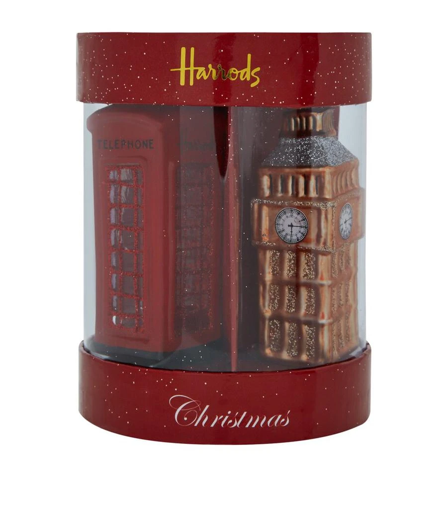 Harrods London Icons Tree Decorations (Set of 3) 2